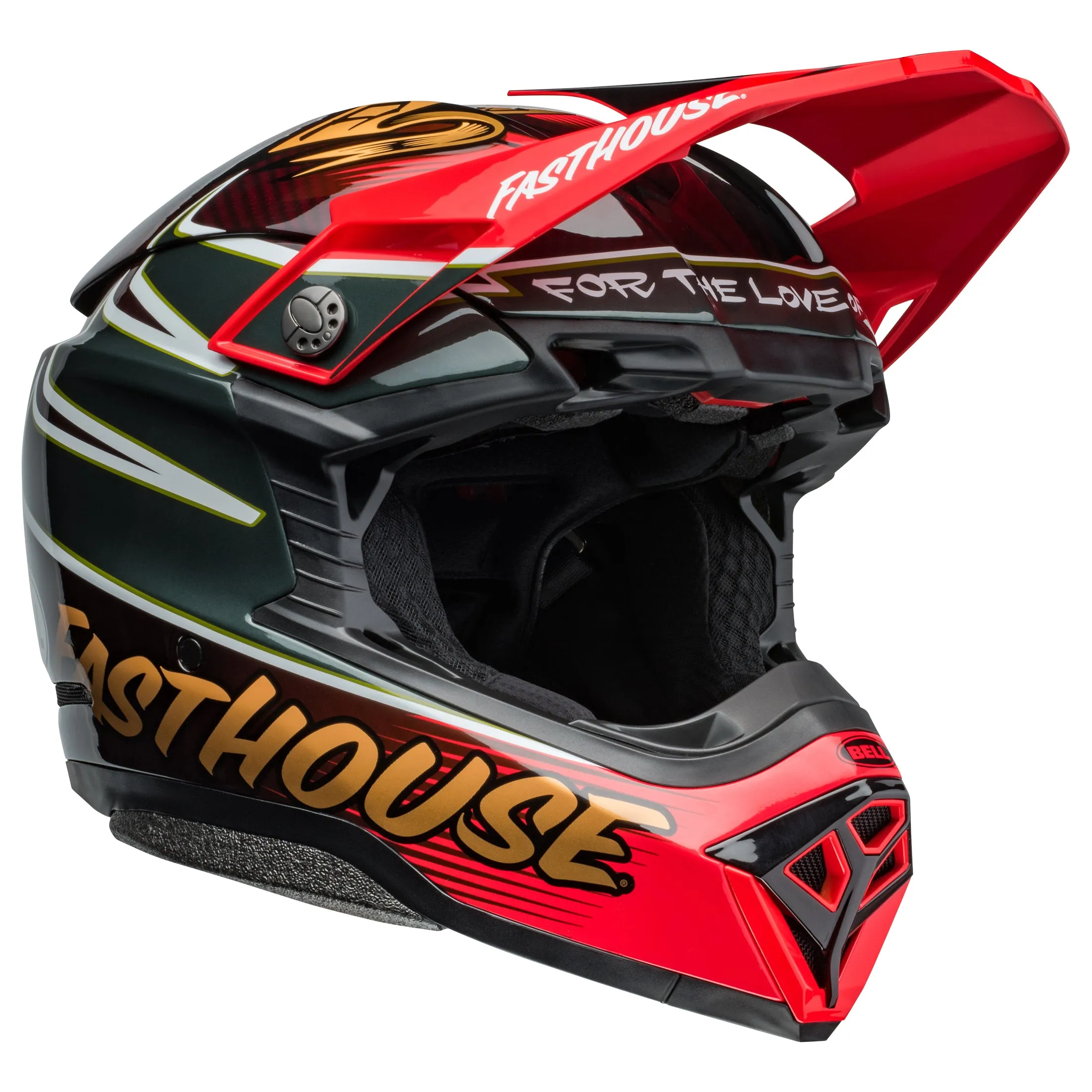 Bell Moto-10 Spherical MIPS Motocross Helmet DITD Red Gold