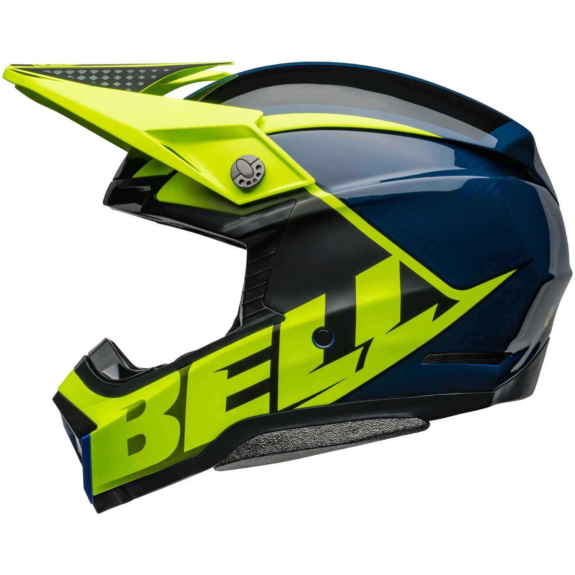 Bell Moto-10 Spherical MIPS Motocross Helmet Sliced Retina Blue