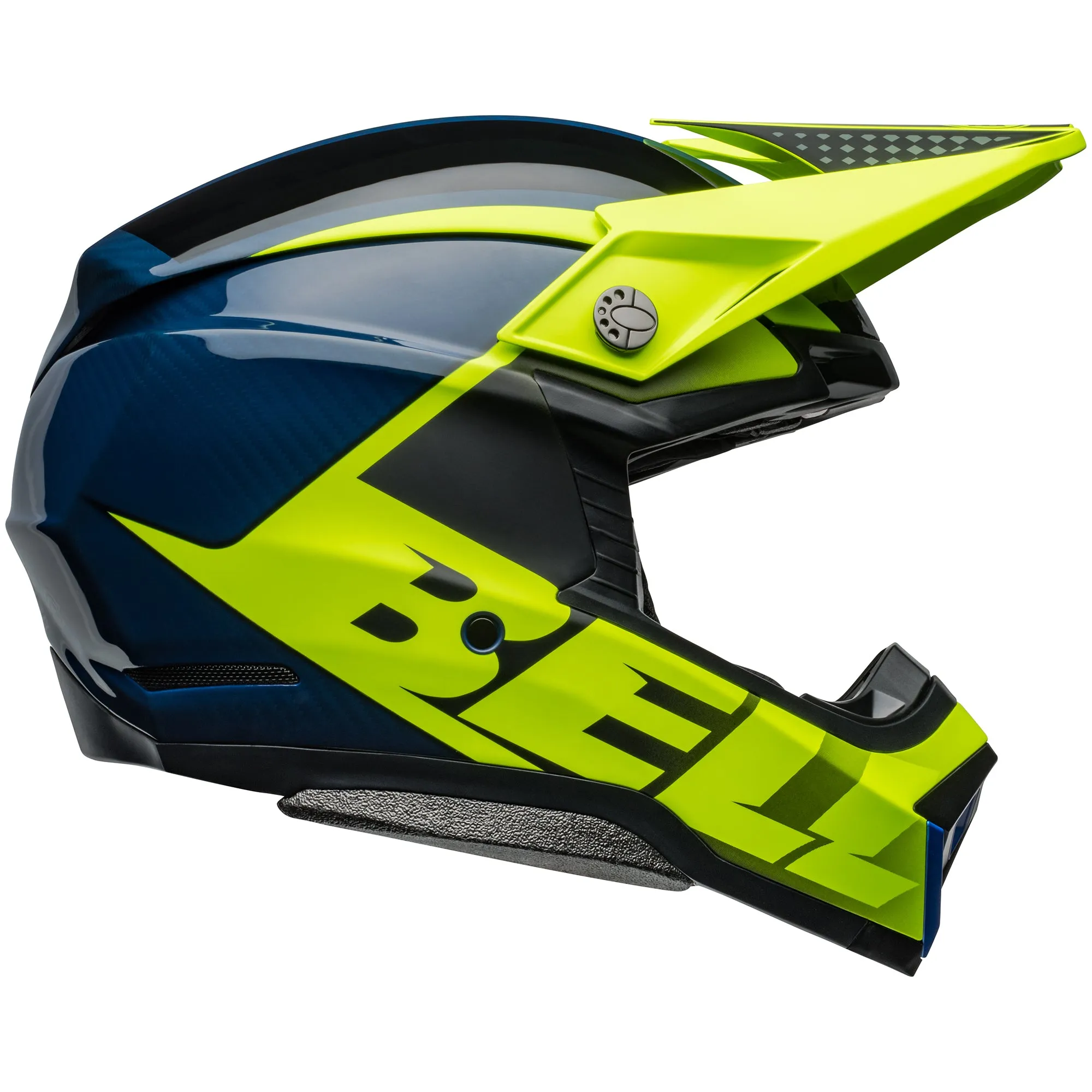 Bell Moto-10 Spherical MIPS Motocross Helmet Sliced Retina Blue