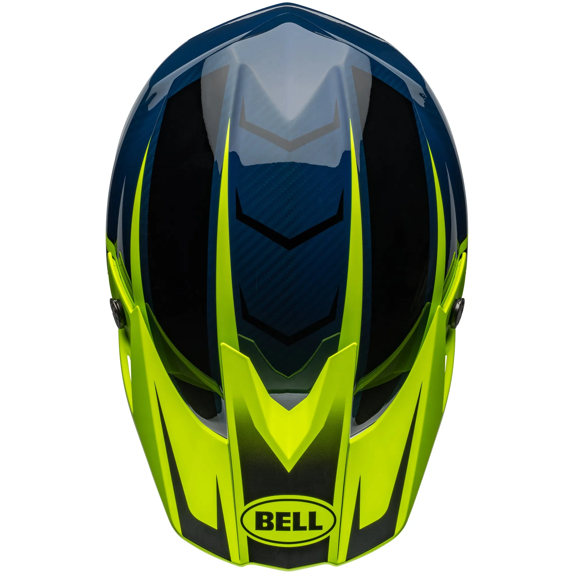 Bell Moto-10 Spherical MIPS Motocross Helmet Sliced Retina Blue