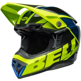 Bell Moto-10 Spherical MIPS Motocross Helmet Sliced Retina Blue