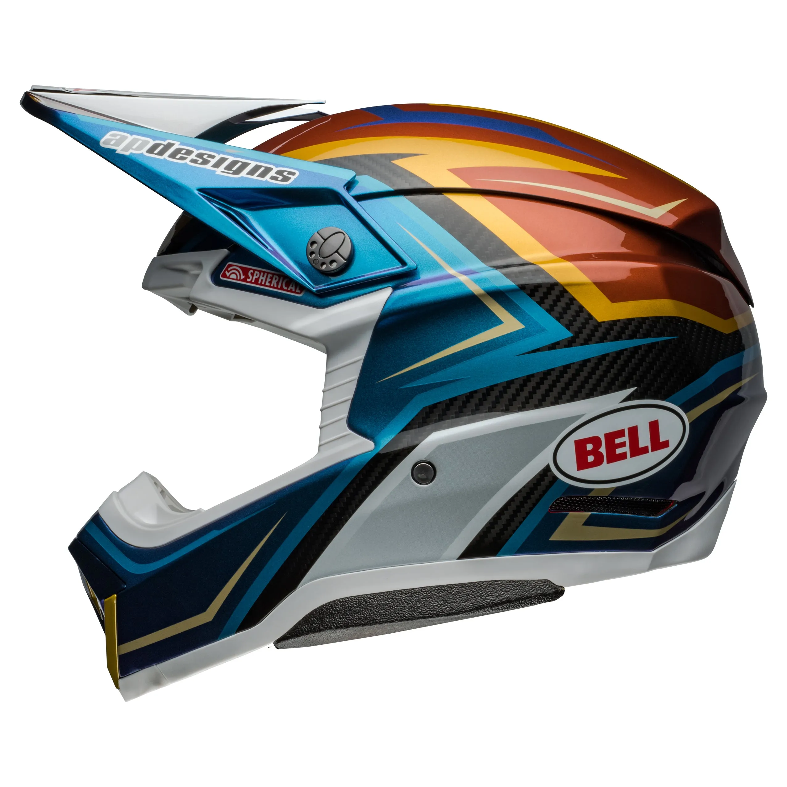 Bell Moto-10 Spherical MIPS Motocross Helmet Tomac White Gold
