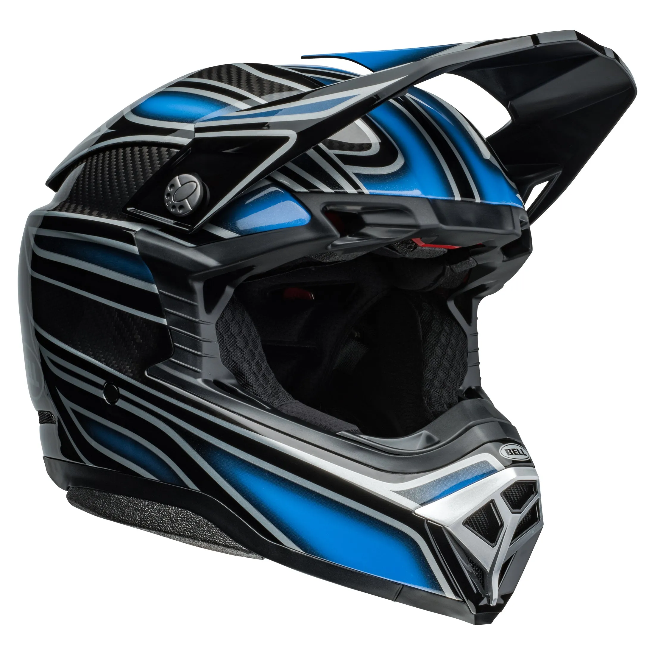 Bell Moto-10 Spherical MIPS Motocross Helmet Webb Marmont Blue