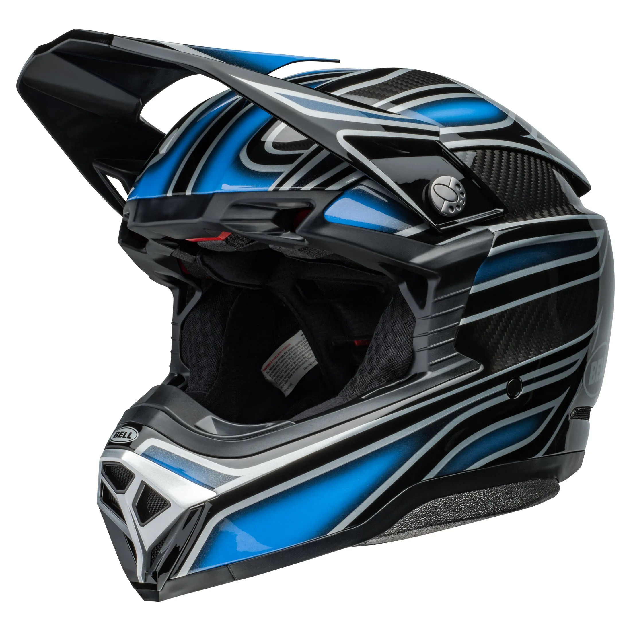 Bell Moto-10 Spherical MIPS Motocross Helmet Webb Marmont Blue