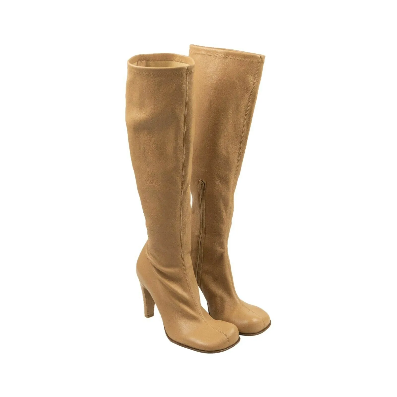 Bottega Veneta Cocktail Stretch Nappa Boots - Camel Brown