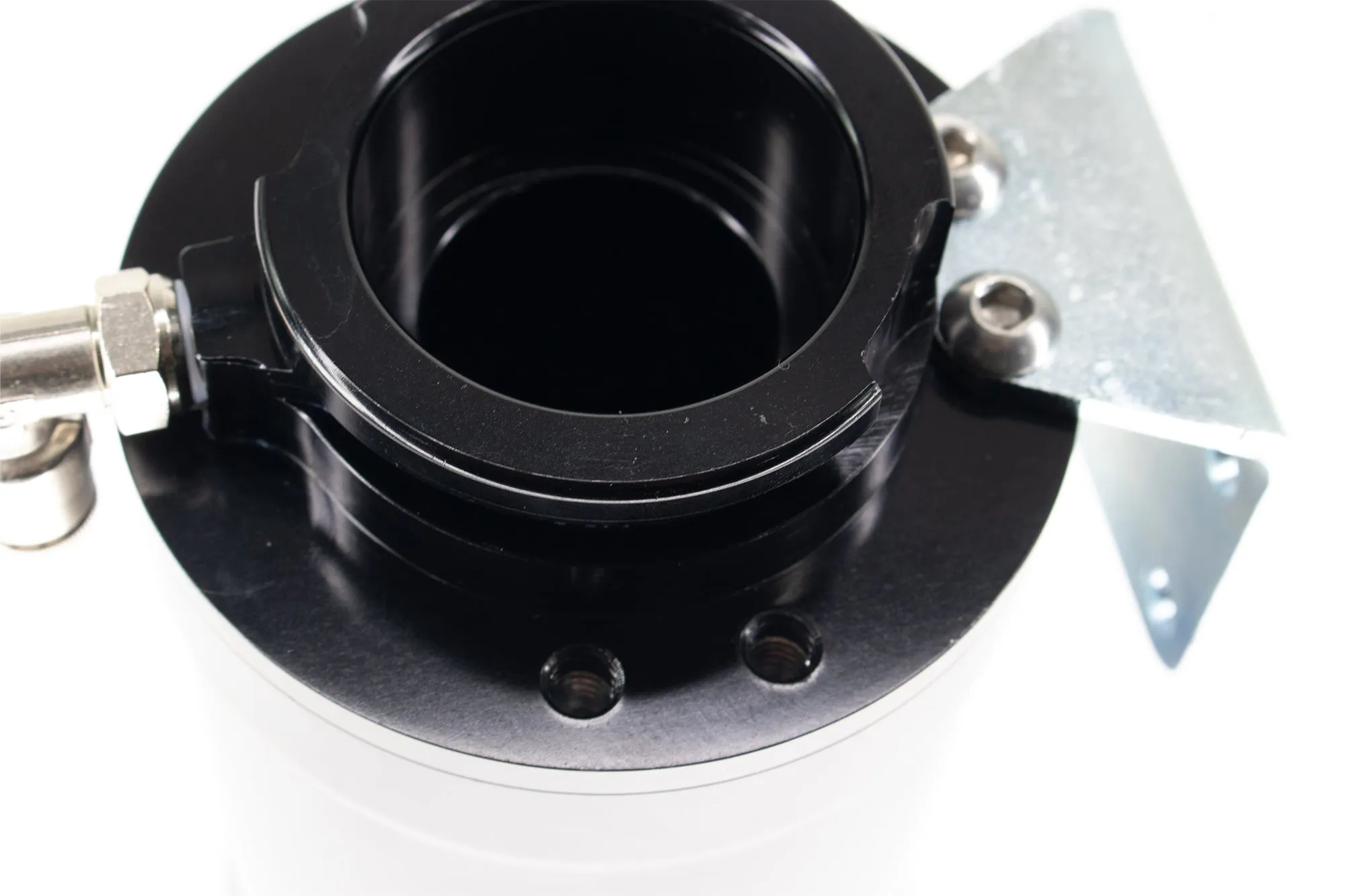 Coolant Expansion Tank / Remote Fill Billet Black Anodized w/ Mount