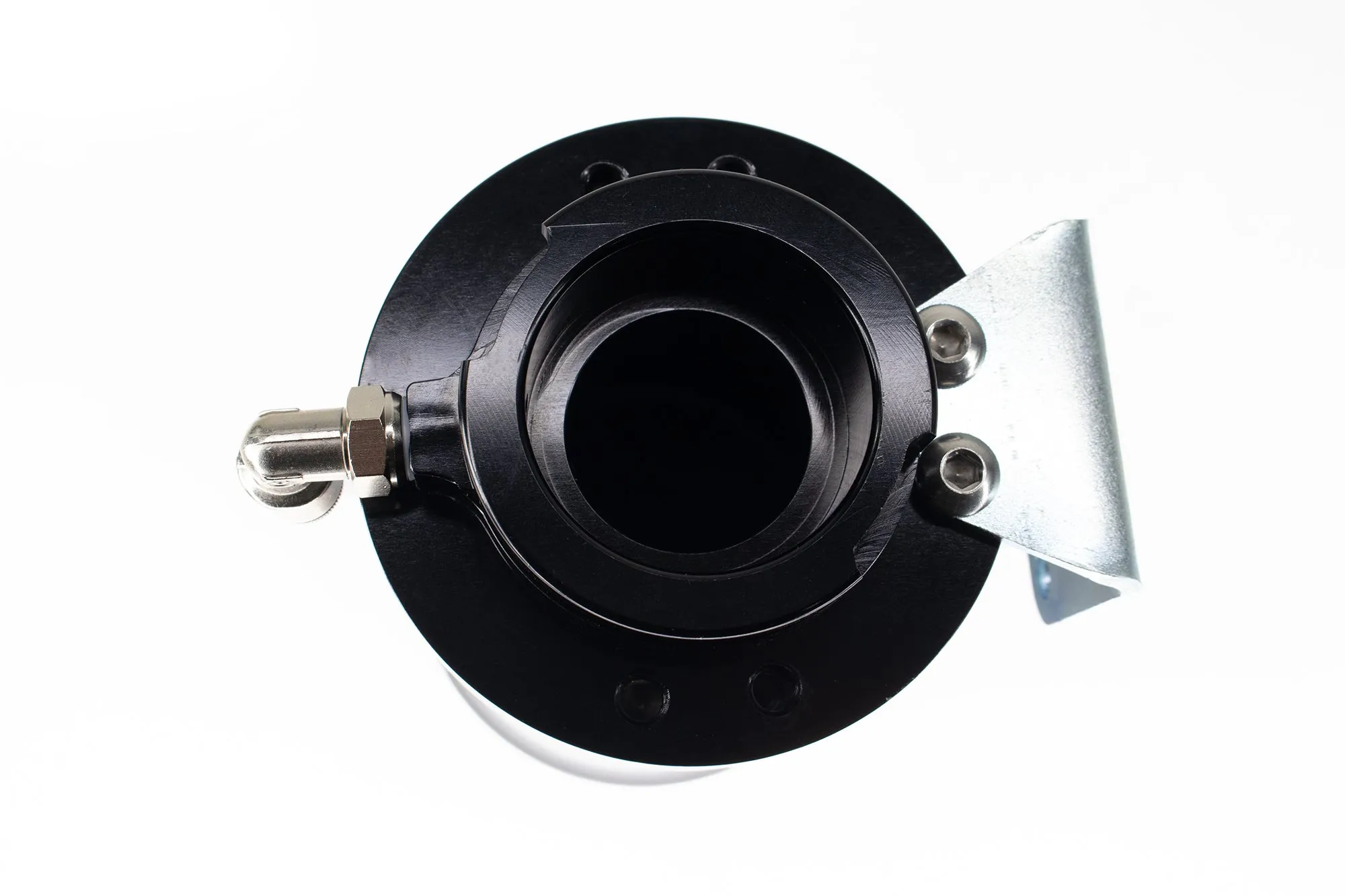 Coolant Expansion Tank / Remote Fill Billet Black Anodized w/ Mount