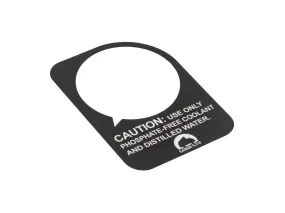 Coolant Warning Tag (Coolant Expansion Tank)