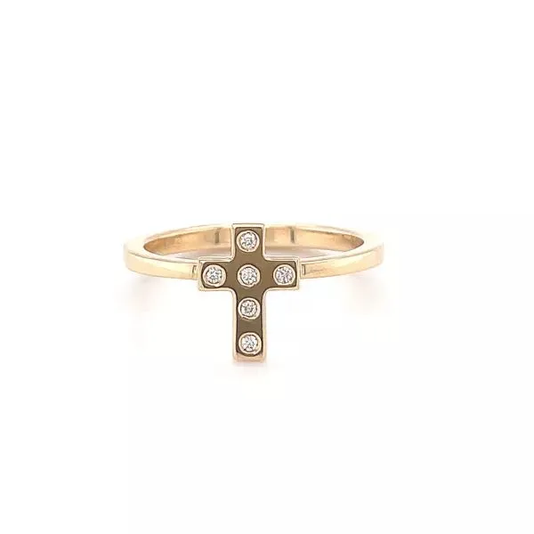 CROSS DIAMOND RING