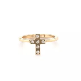 CROSS DIAMOND RING