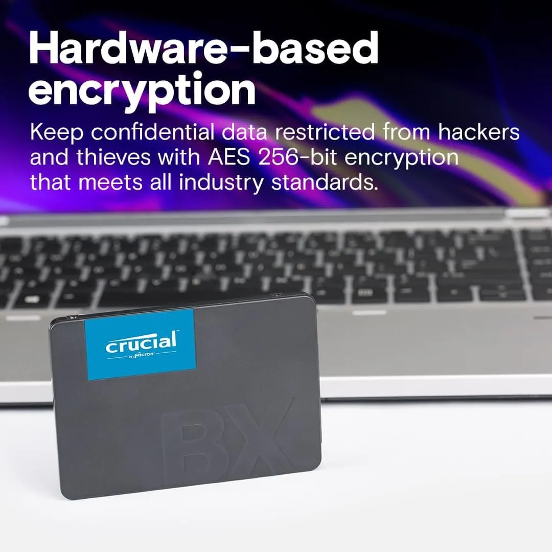 Crucial BX500 240GB 3D NAND SATA 2.5 Inch Internal SSD - Up to 540MB/s - CT240BX500SSD1