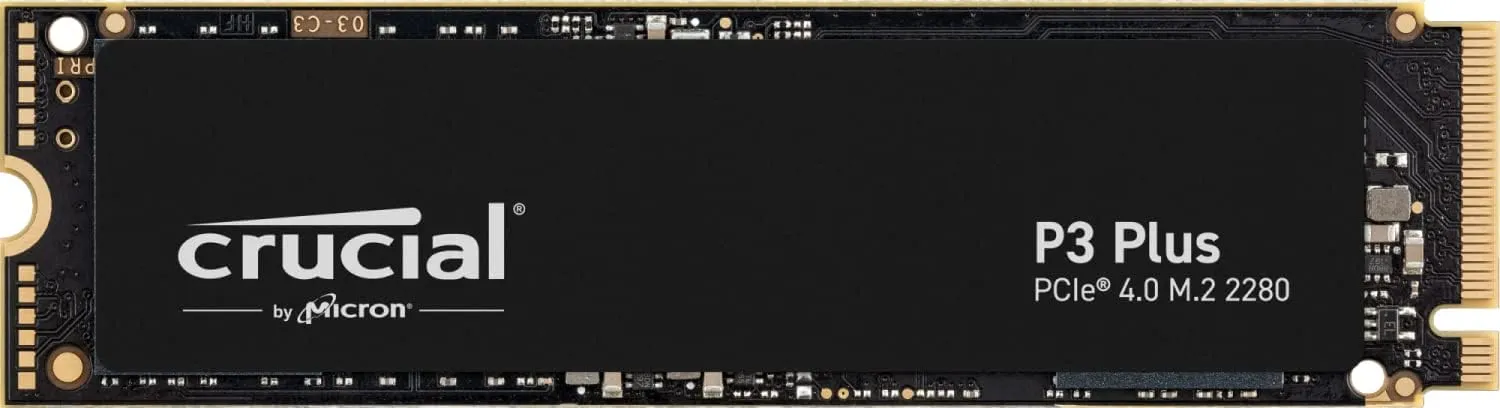 Crucial P3 Plus 4TB NVMe M.2 SSD, 4800MB/s read, Internal Solid State Drive, PCIe 4.0 Hard Drive