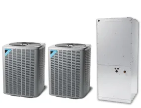 Daikin Light Commercial 10 Ton Multi-Positional Air Conditioning Split System with 15kW Heat Kit - 2xDX3SEA6040,DAX12044