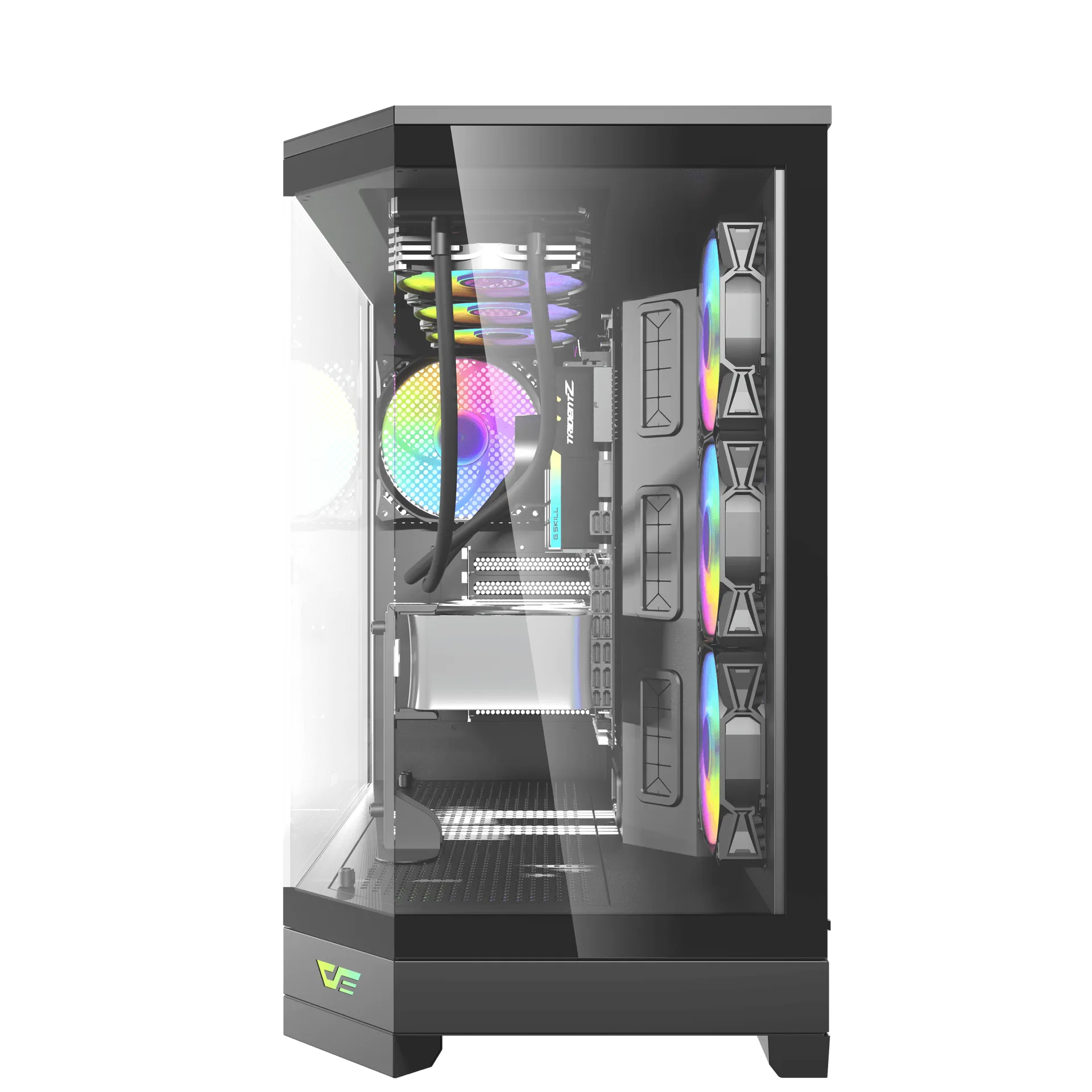 DarkFlash Casing DQX90 Gaming Full Black