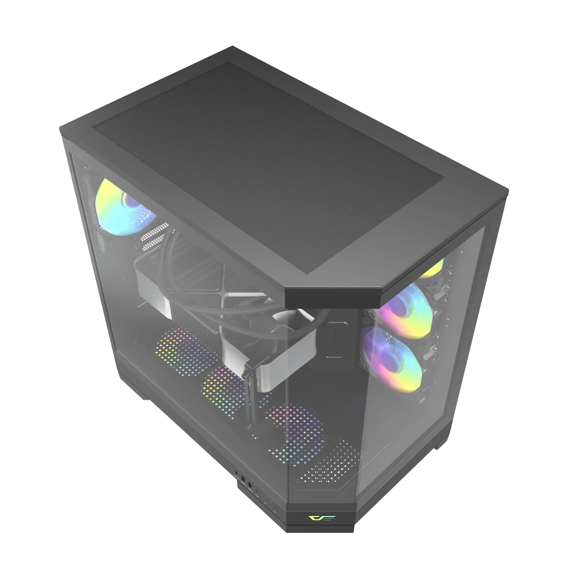 DarkFlash Casing DQX90 Gaming Full Black