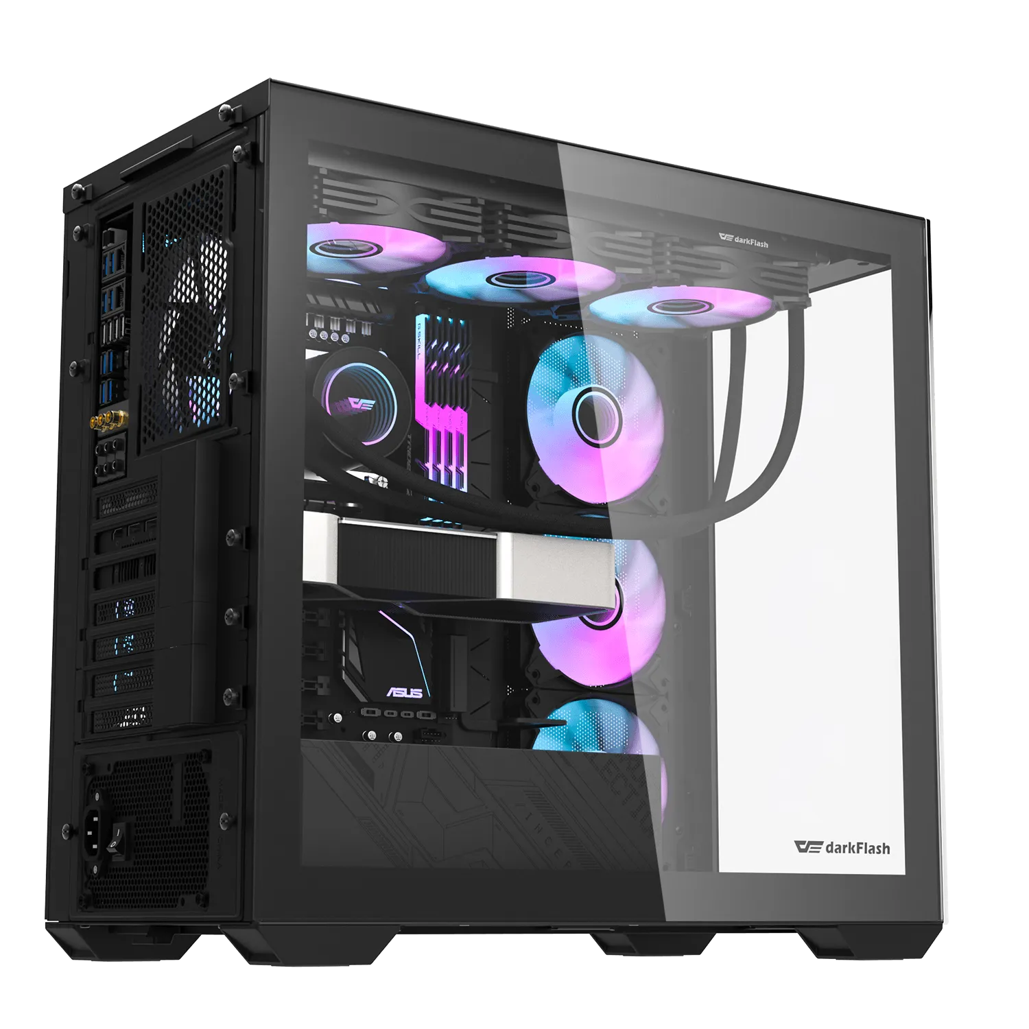 darkFlash DLX4000 Glass Black 黑色 E-ATX Case 不含風扇 (CA-DLX40GB)