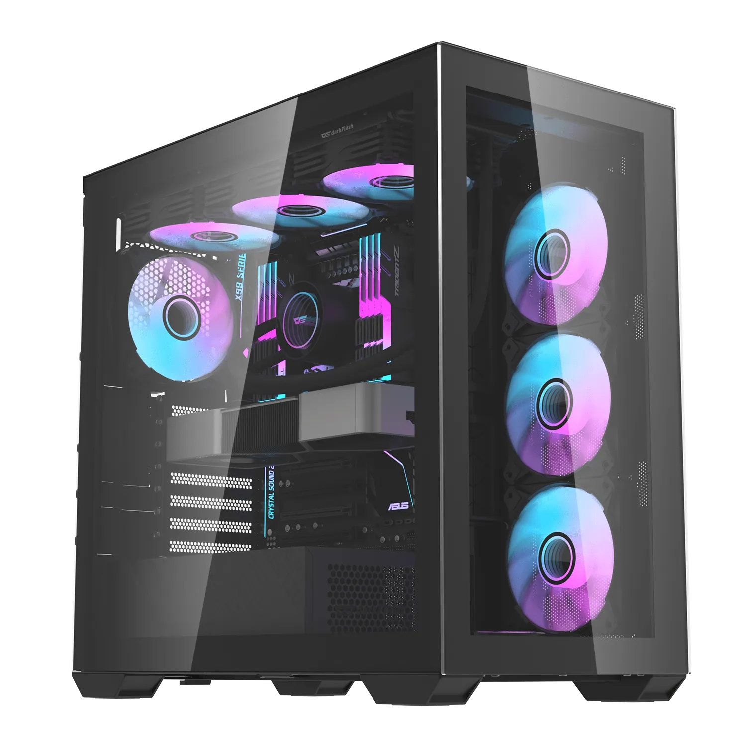 darkFlash DLX4000 Glass Black 黑色 E-ATX Case 不含風扇 (CA-DLX40GB)