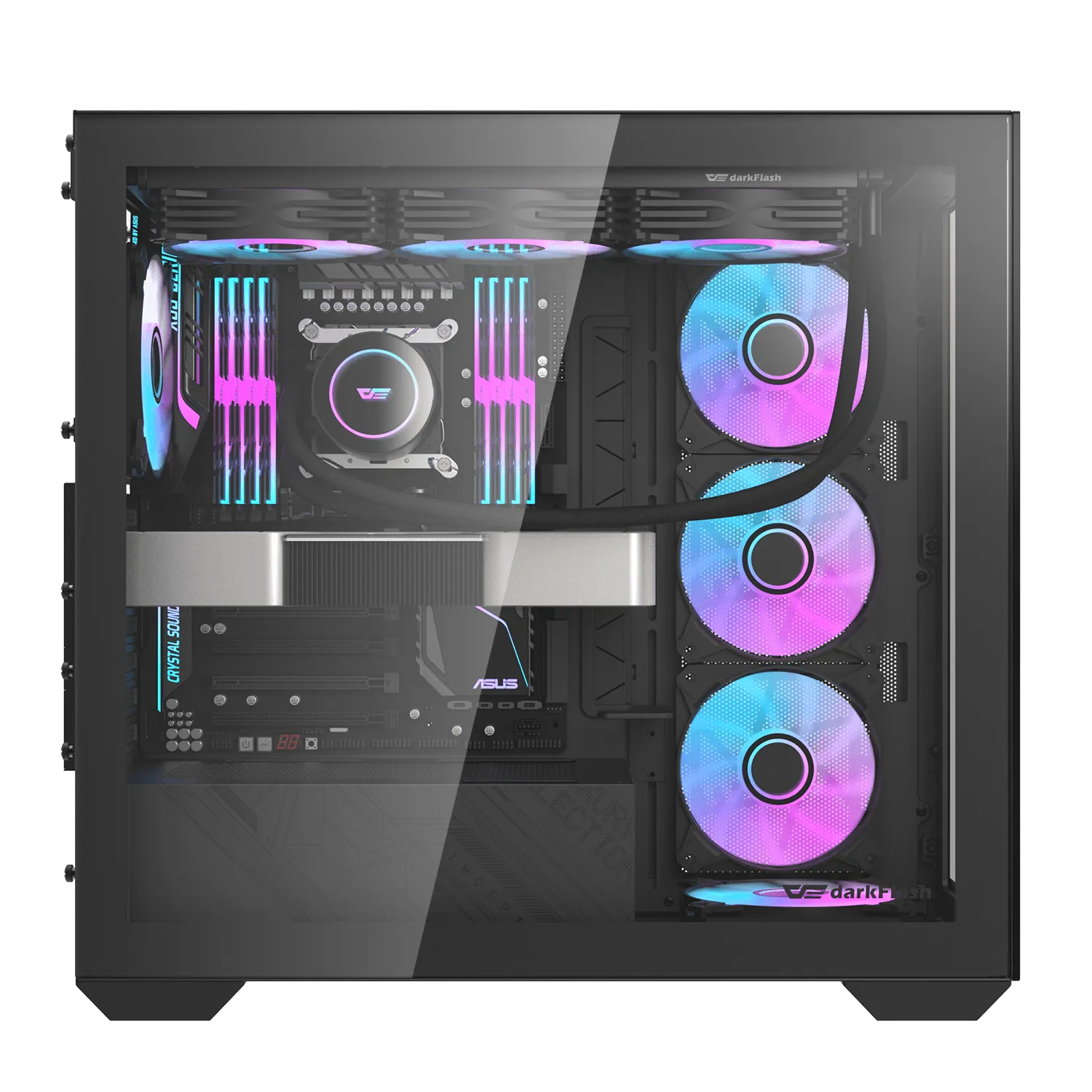 darkFlash DLX4000 Glass Black 黑色 E-ATX Case 不含風扇 (CA-DLX40GB)
