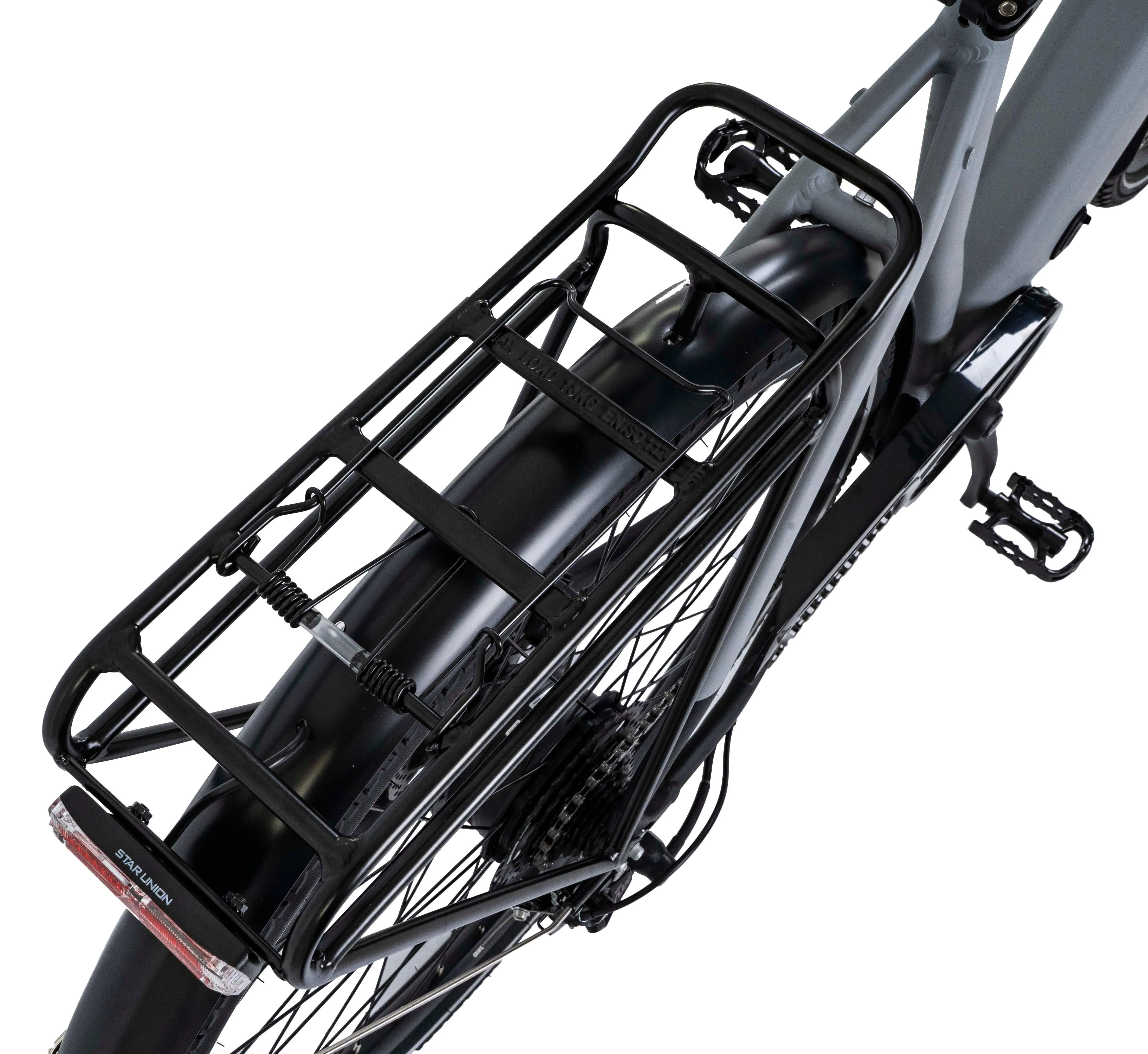 Dawes Spire Crossbar 2.0 Electric Hybrid Bike, Medium Light Grey/Black