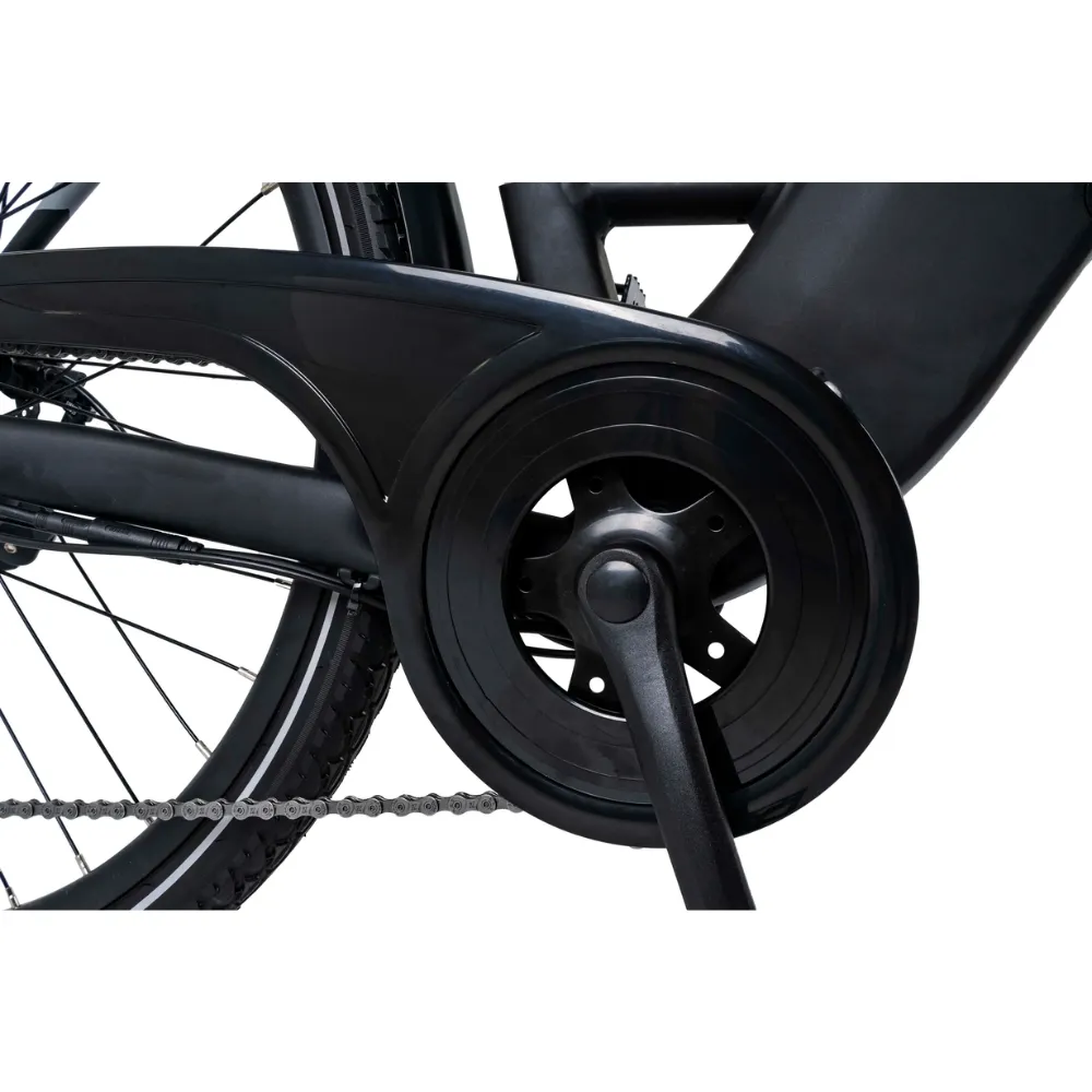 Dawes Spire Low Step 2.0 Electric Hybrid Bike, Small Light Grey/Black