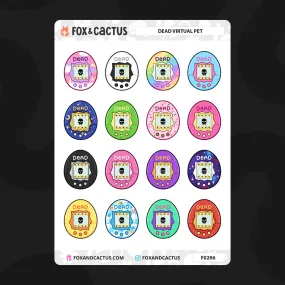 Dead Virtual Pet Stickers