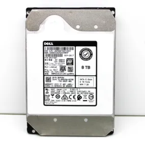 Dell 8TB 512e 7200RPM SATA 6Gb/s 3.5" Hard Drive 0KRV2W KRV2W