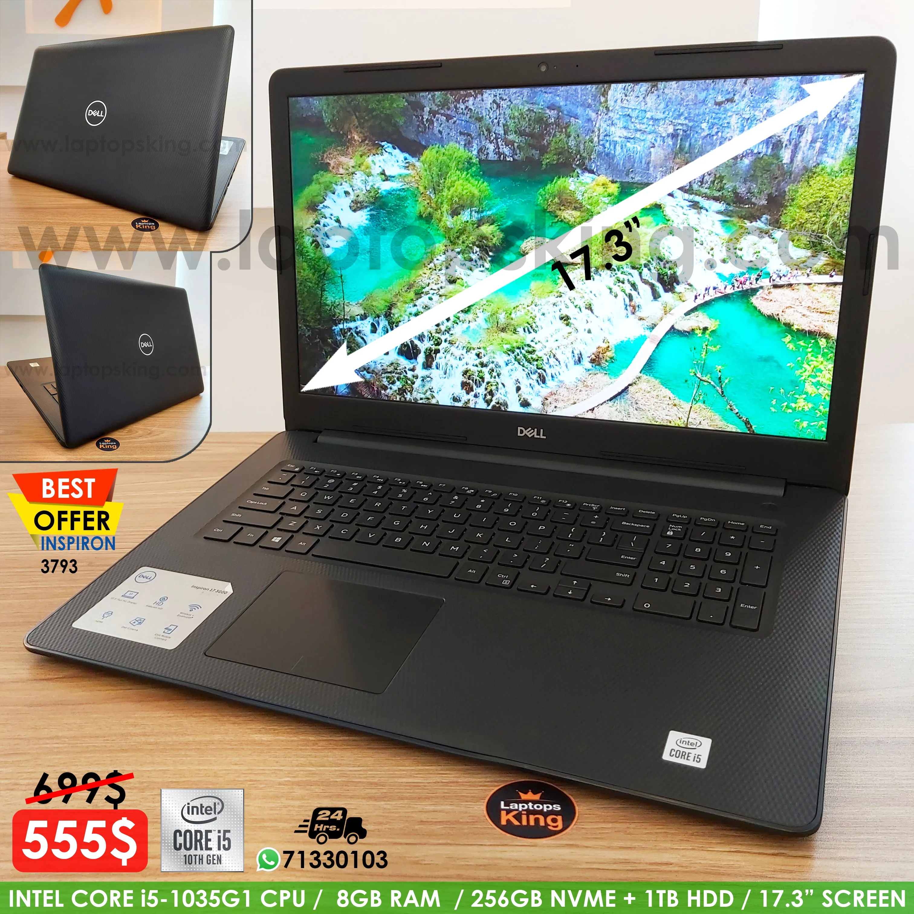 Dell Inspiron 3793 i5-1035G1 17.3" Laptop (Open Box)
