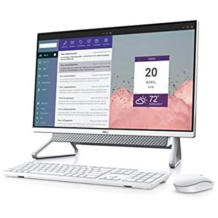 Dell Inspiron 7700 27-inch FHD Anti-Glare Narrow Border Infinity NTCH All-In-One Desktop (Silver) Intel Core i7-1165G7, 8 GB RAM, 512GB SSD   1TB HDD, Windows 10 Home