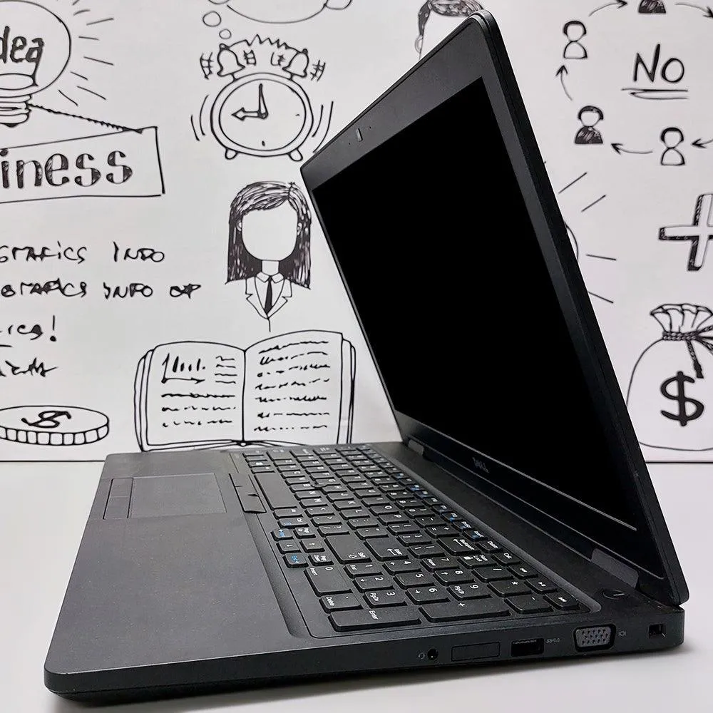 Dell Latitude 5580 Laptop (Intel Core i5-7300U - 8GB DDR4 - SSD 256GB - Intel HD Graphics - 15.6 Inch HD - Cam) Original Used