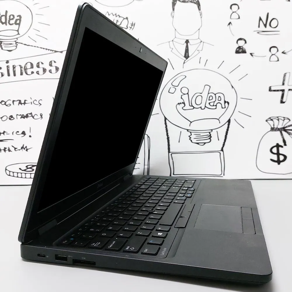 Dell Latitude 5580 Laptop (Intel Core i5-7300U - 8GB DDR4 - SSD 256GB - Intel HD Graphics - 15.6 Inch HD - Cam) Original Used
