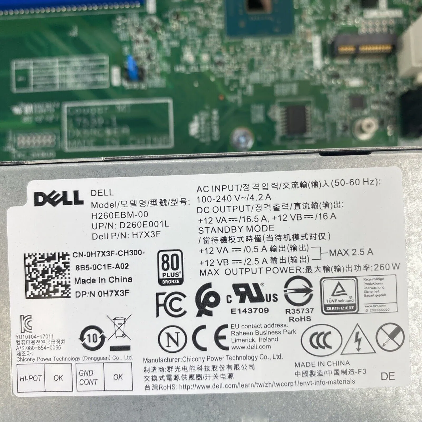 Dell Optiplex 3060 Tower Intel Six Core i5-8500 3.0GHz 1x8GB RAM No HDD OS