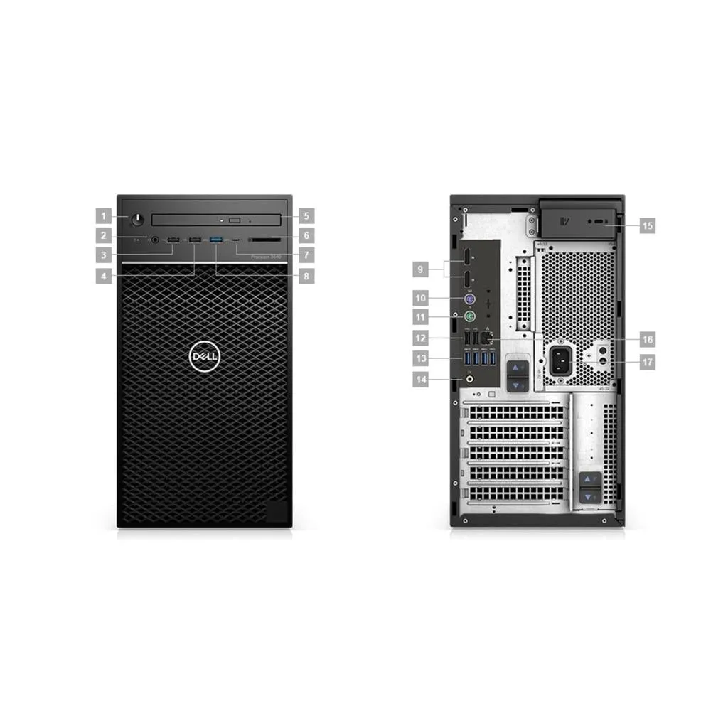 Dell Precision T3640 Desktop Core i7 2.9 GHz - SSD 256 GB   HDD 8 TB RAM 16GB