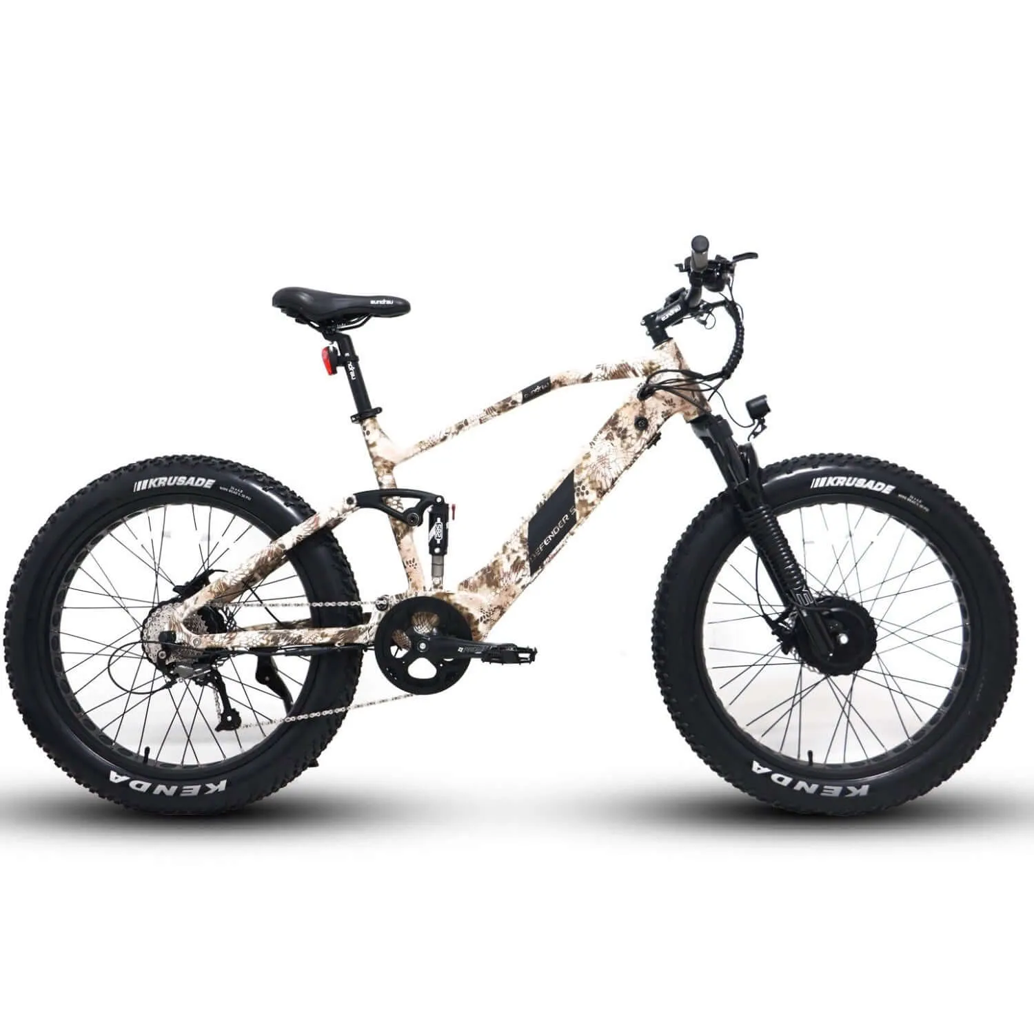 Eunorau Defender S All-Wheel Mid Drive Mountain Electric Bike