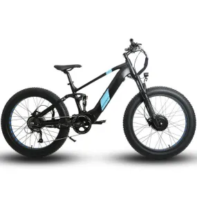 Eunorau Defender S All-Wheel Mid Drive Mountain Electric Bike