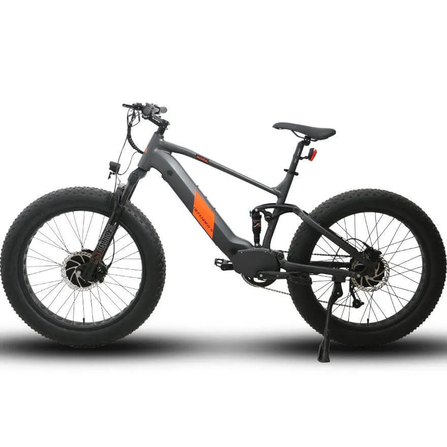 Eunorau Defender S All-Wheel Mid Drive Mountain Electric Bike