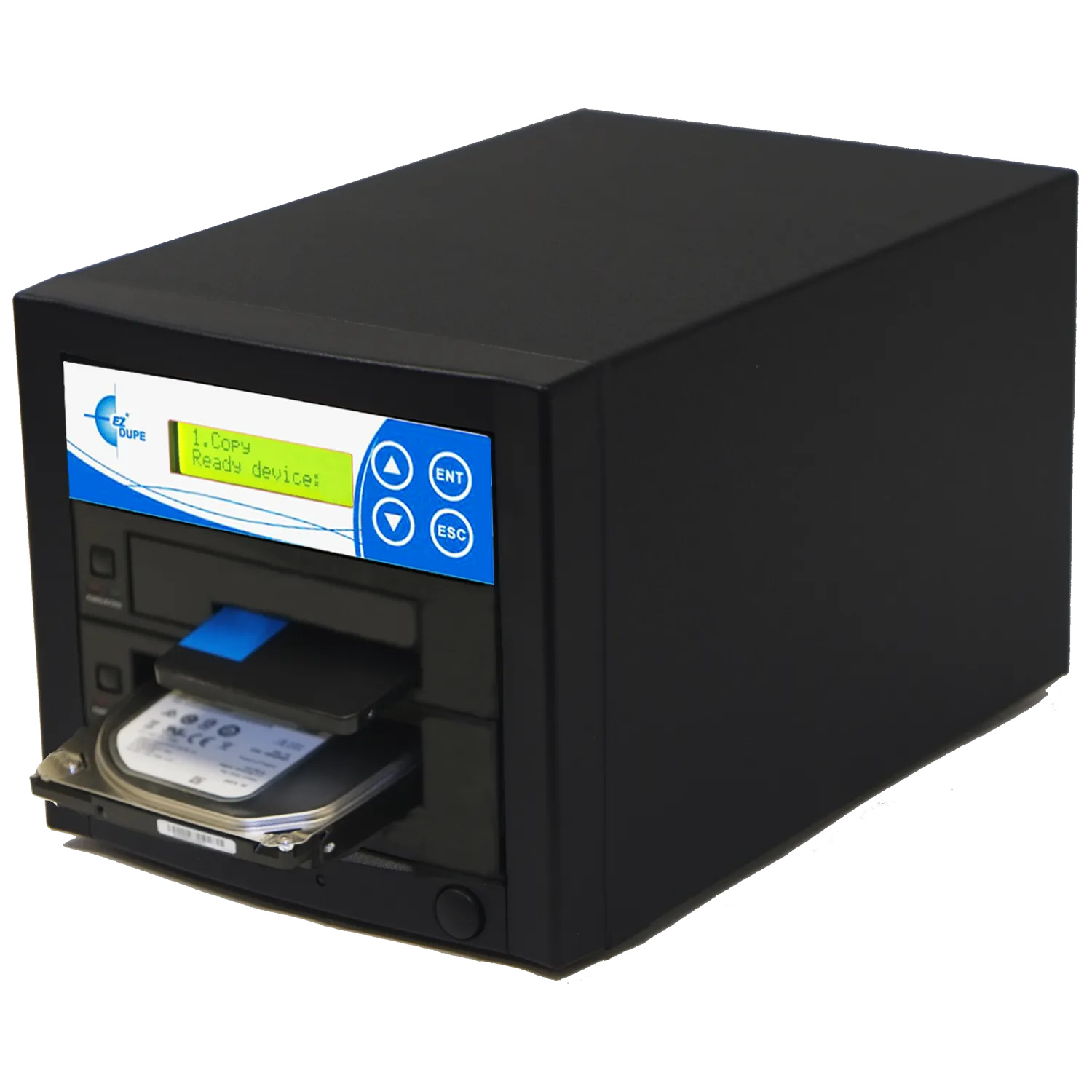 EZ Dupe 1 to 1 SATA Hard Drive / SSD Duplicator & Sanitizer - HD Leopardo HDD Cloner 18GB/Min