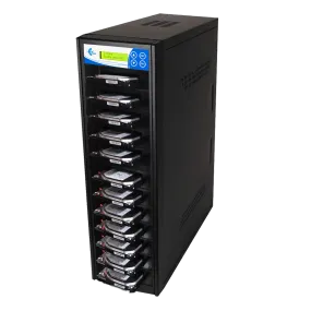 EZ Dupe 1 to 11 SATA Hard Drive / SSD Duplicator & Sanitizer - HD Pantera HDD Cloner 9GB/Min
