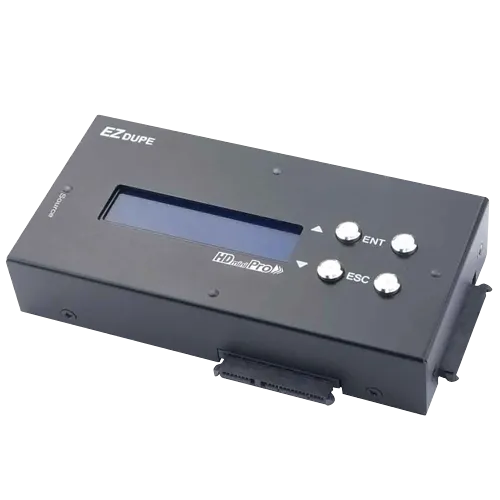 EZ Dupe 1 to 2 Hard Drive Compact Duplicator - Cloner for 3.5" & 2.5" SATA HDD/SSD 300MB/Sec (DM-HS2-3H2B)