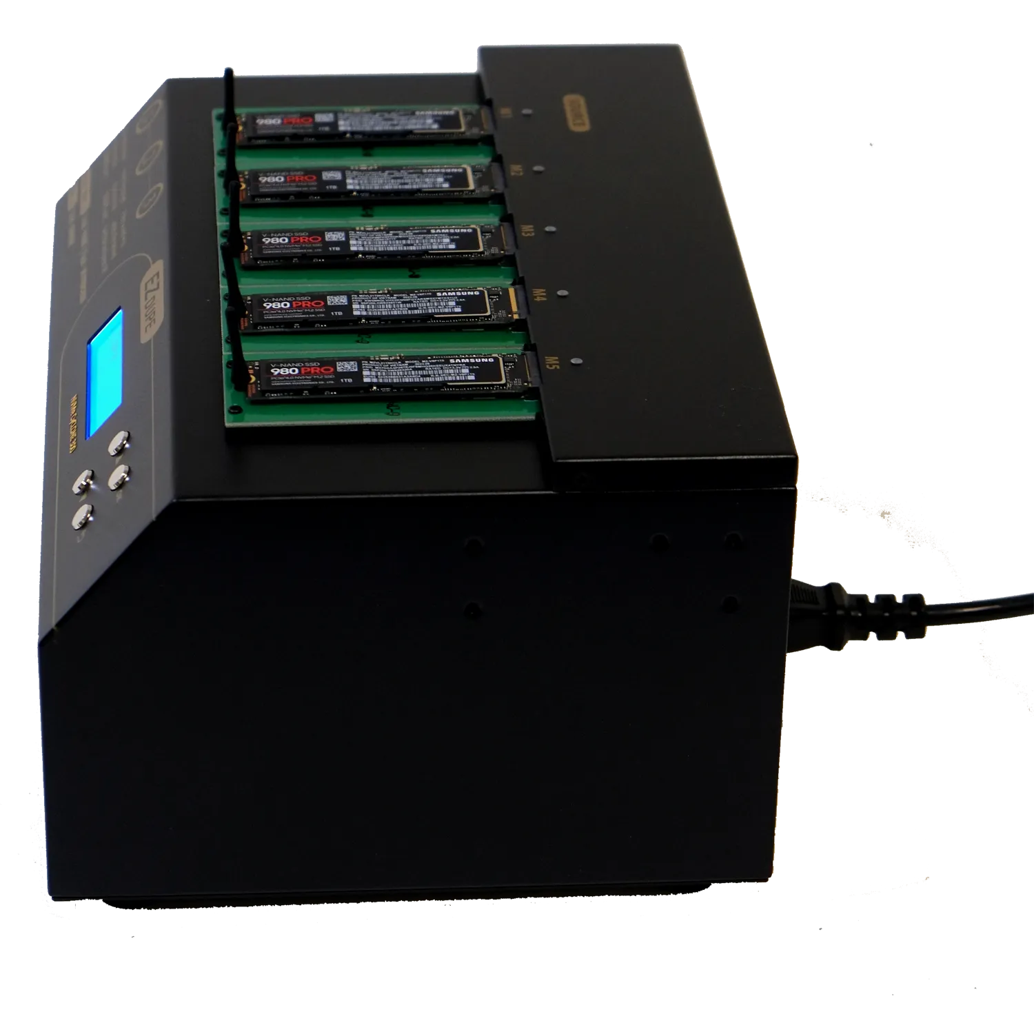 EZ Dupe 1 to 4 NVMe Cyclone 600 - M.2 PCIe NVMe / M2 SATA Internal SSD Duplicator & Sanitizer 36GB/Min