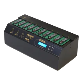 EZ Dupe 1 to 9 NVMe Cyclone 300 - M.2 PCIe NVMe / M2 SATA Internal SSD Duplicator & Sanitizer 18GB/Min