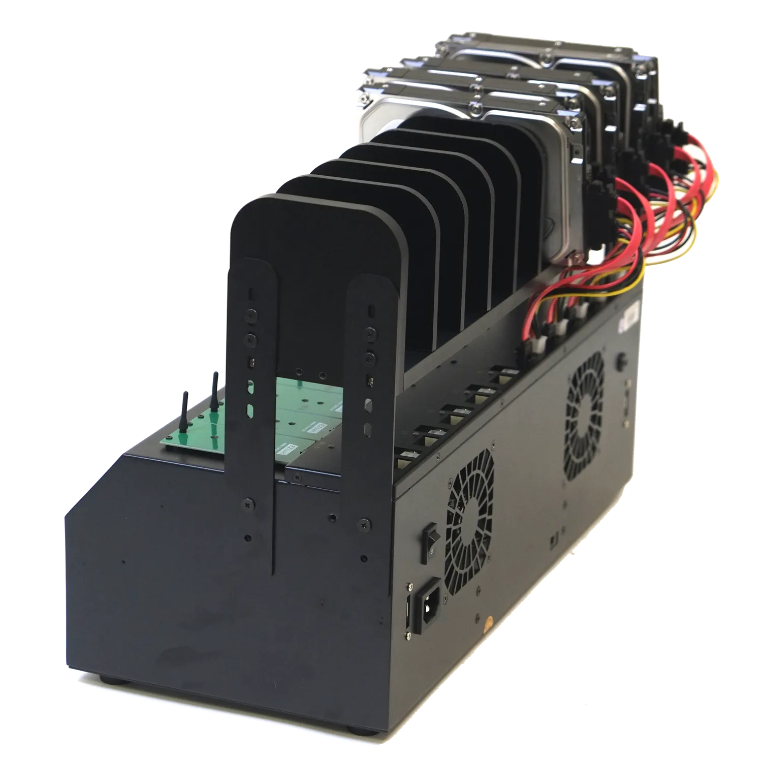 EZ Dupe 1 to 9 NVMe Cyclone Pro 300 - M.2 PCie NVMe / M2 SATA SSD & Hard Drive Duplicator & Sanitizer 18GB/Min