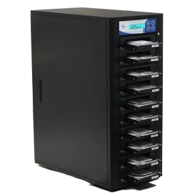 EZ Dupe 1 to 9 SATA Hard Drive / SSD Duplicator & Sanitizer - HD Pantera HDD Cloner 9GB/Min