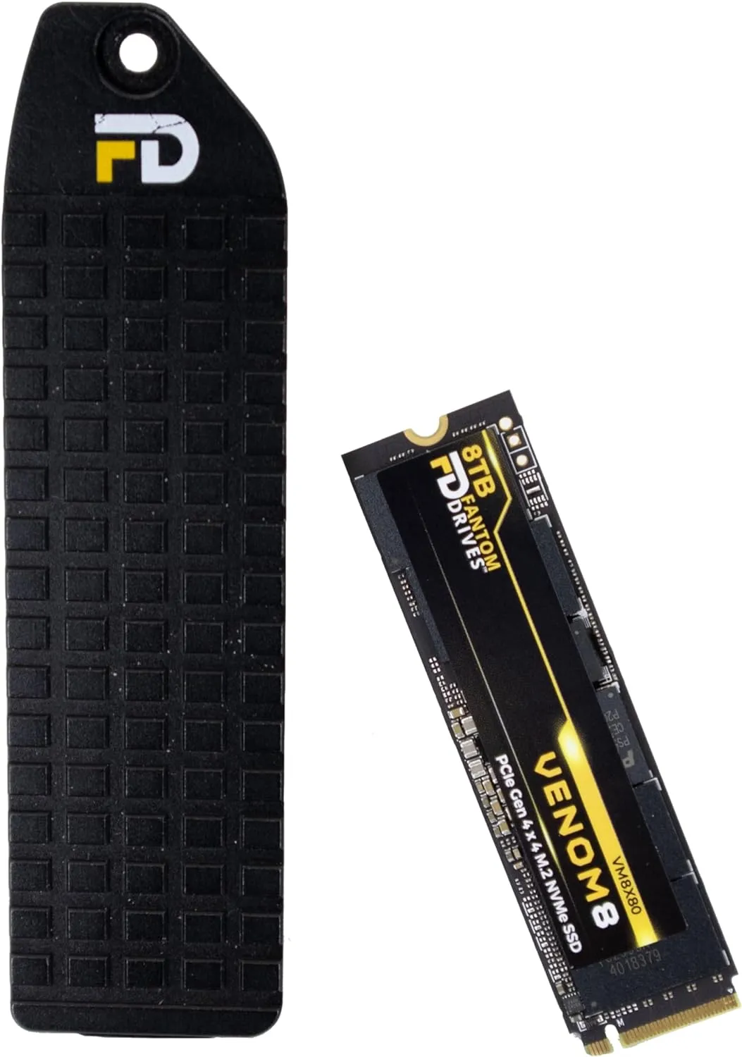 Fantom Drives VENOM8 PCIe 4x 4 NVMe M.2 SSD - 8TB - with Heatsink for PS5, VM8X80-PS5