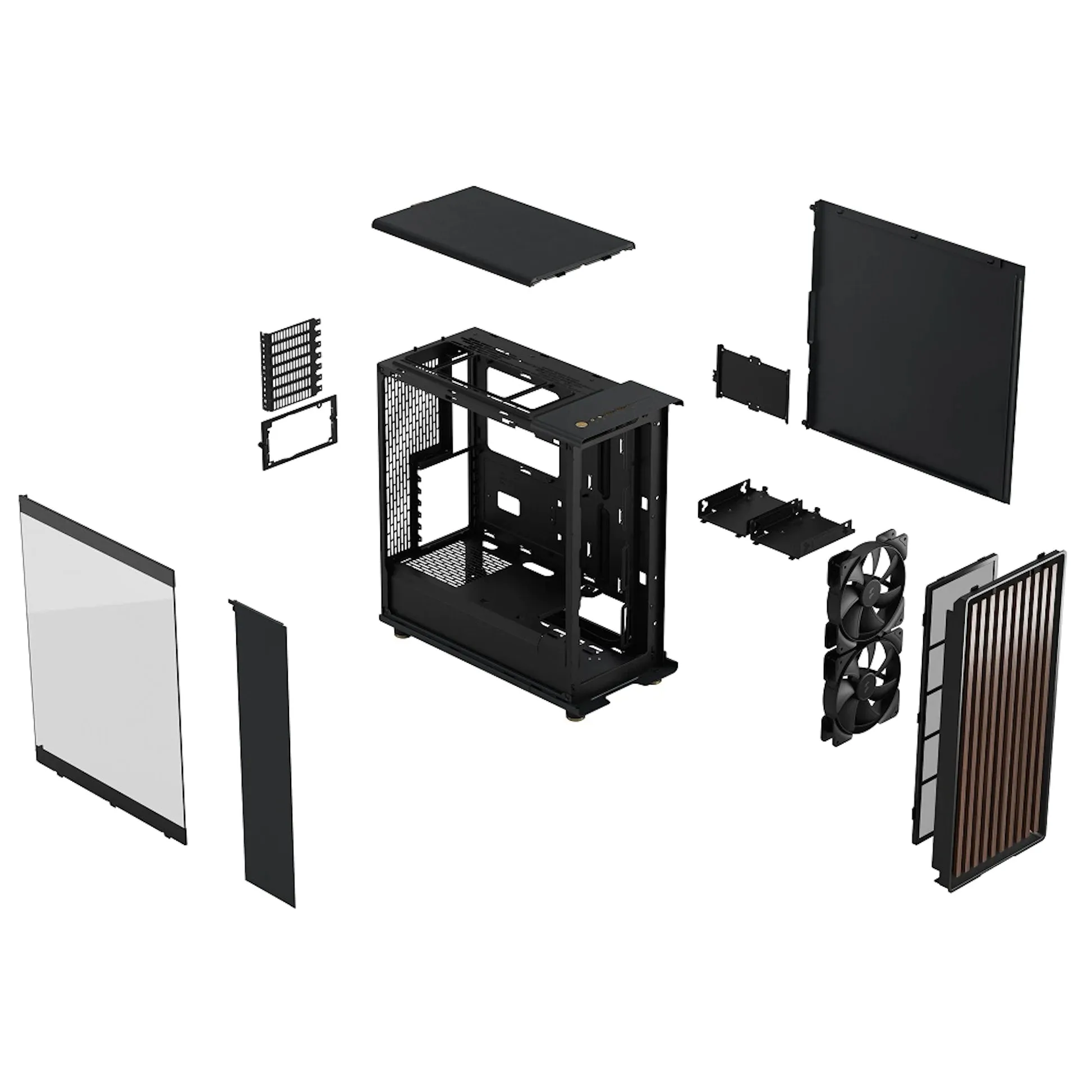 Fractal Design North Charcoal Black TG Dark ATX Case
