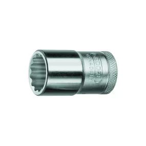 Gedore 6139080 Screwdriver Bit Socket 1/2 Inch, XZN M16