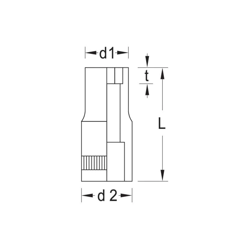 Gedore 6226130 Socket 1/4 Inch Size 11 mm