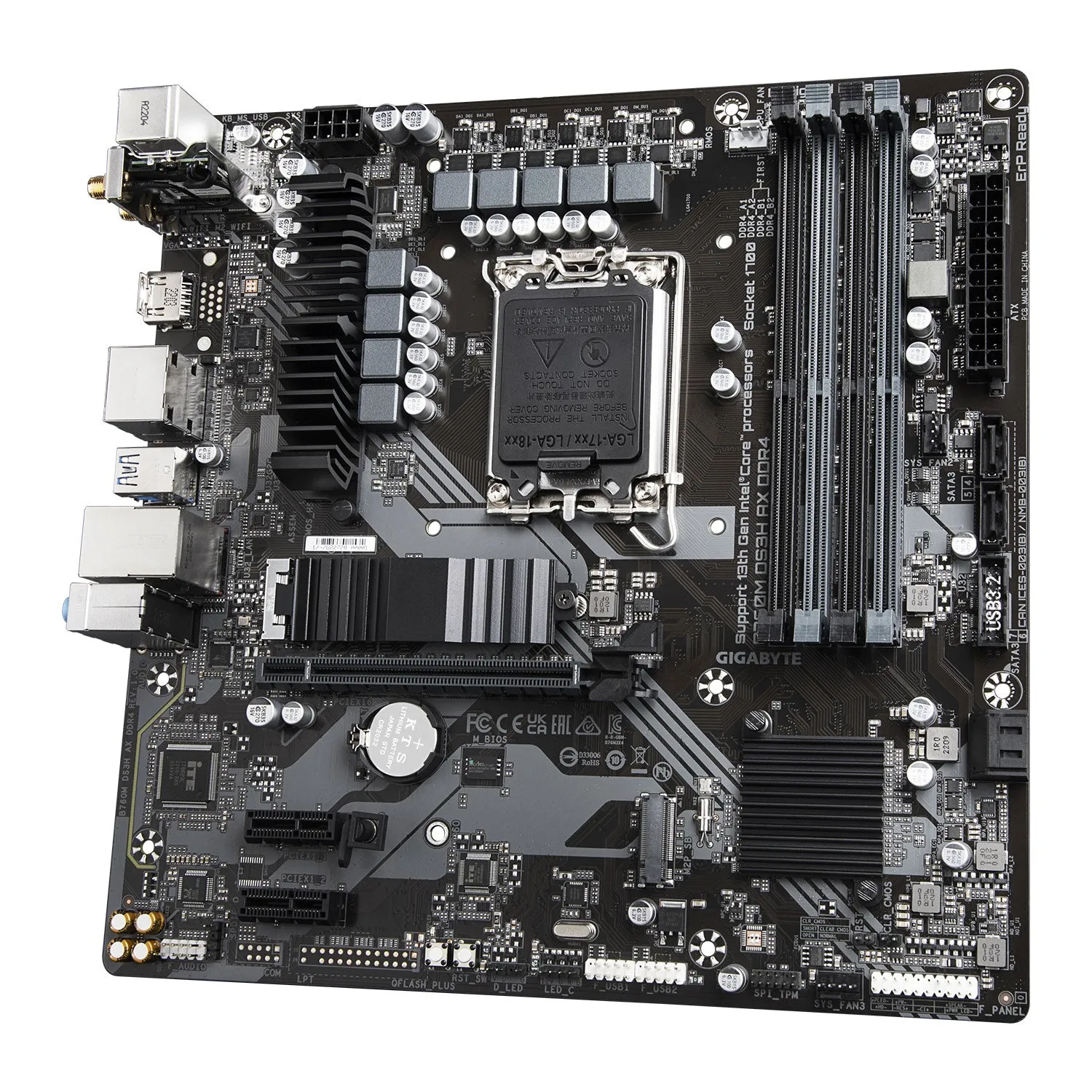 Gigabyte B760M DS3H AX DDR4 Micro ATX LGA1700 Motherboard - Grade A