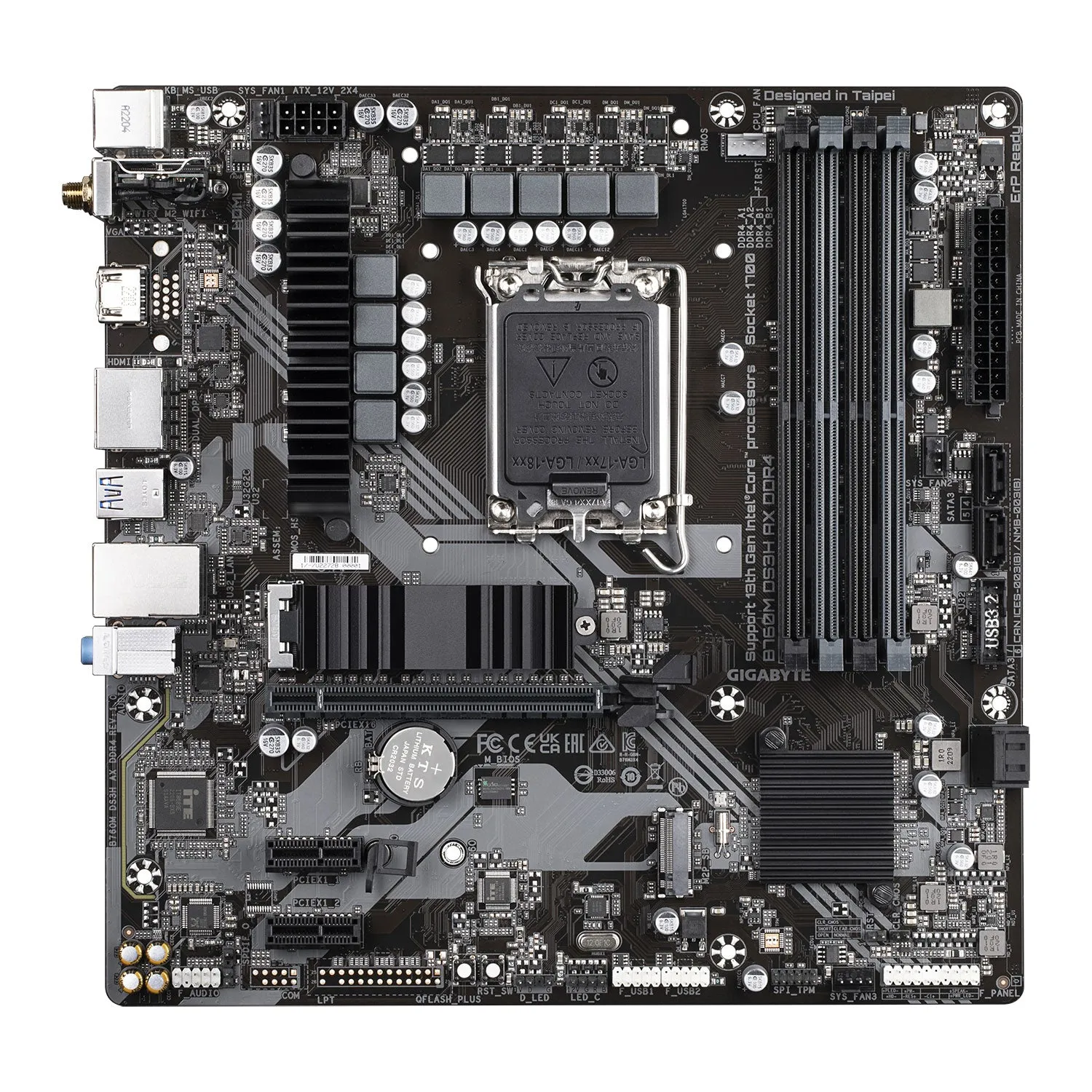 Gigabyte B760M DS3H AX DDR4 Micro ATX LGA1700 Motherboard - Grade A