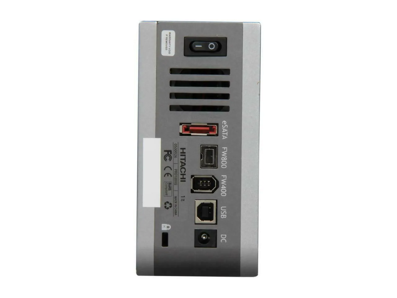 Hitachi 3.5" SimpleTech ProDrive 1TB External Hard Drive USB 2.0 0S00026, Silver