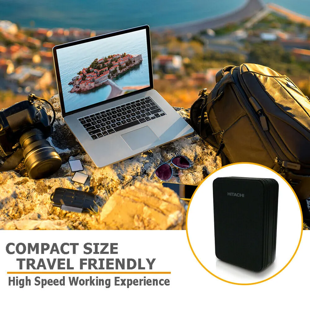 Hitachi 3.5" Touro Desk DX3 4TB USB 3.0 Mini Portable External Hard Drive for PC